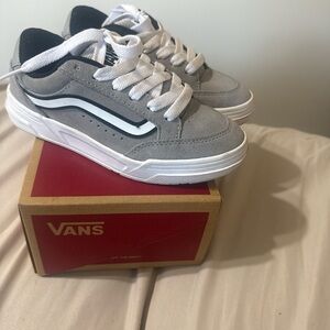 Vans Kids Gray and White Sneakers